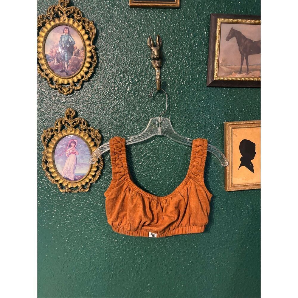 Ohsevendays Ruby Crop Top Sz Small Burnt Orange